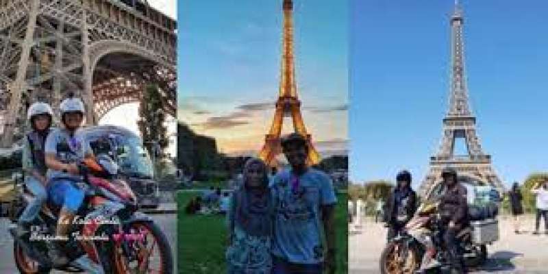 foto-viral-pasutri-naik-motor-hingga-menara-eiffel-begini-ceritanya